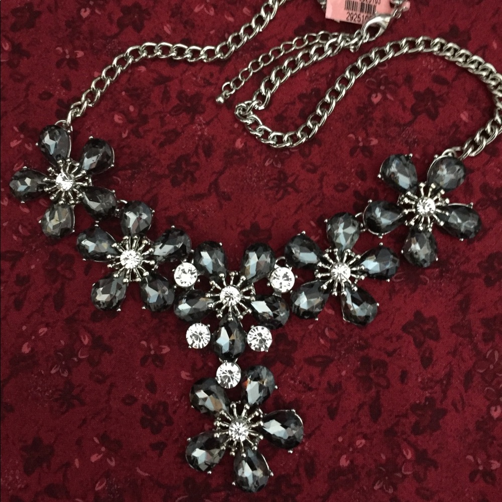 Statement necklace; add a little sparkle!
